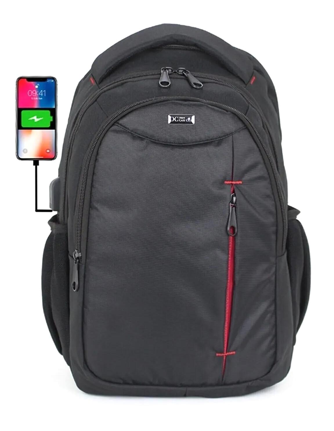 Linacell 15.6 inç Kumaş Su Geçirmez Laptop Sırt Çantası Siyah