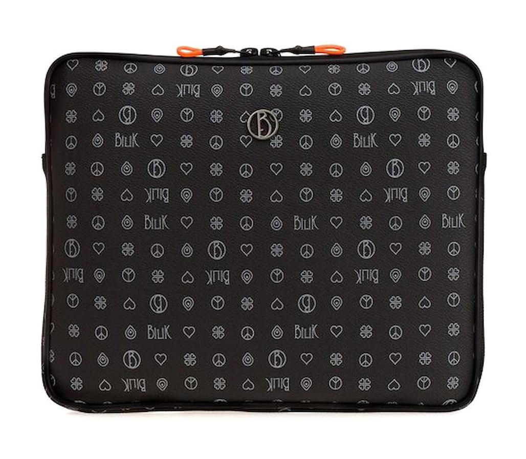 Bilik Deri 12 inç Deri Laptop El Çantası Siyah