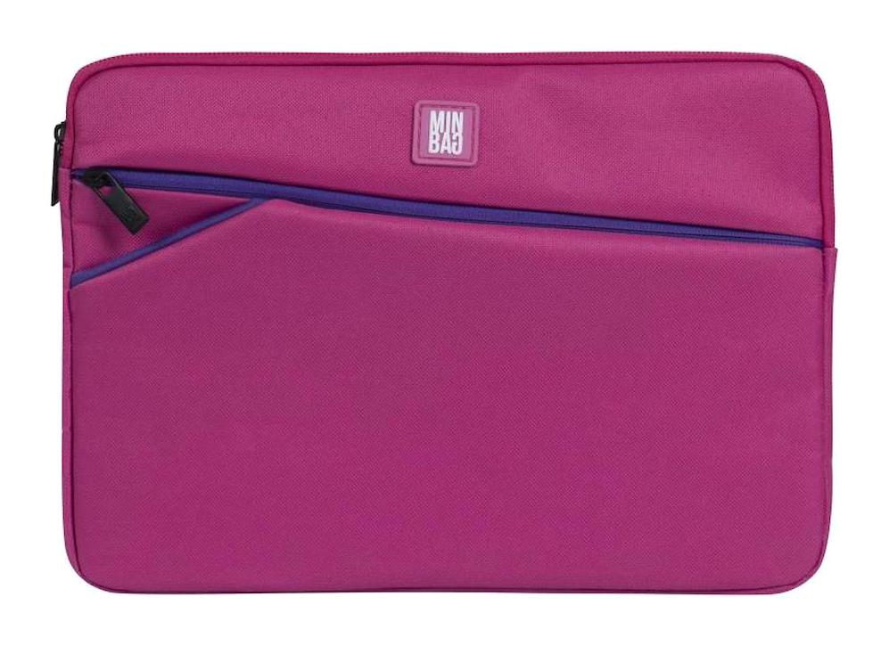 Minbag 15 inç Suni Deri Laptop El Çantası Pembe