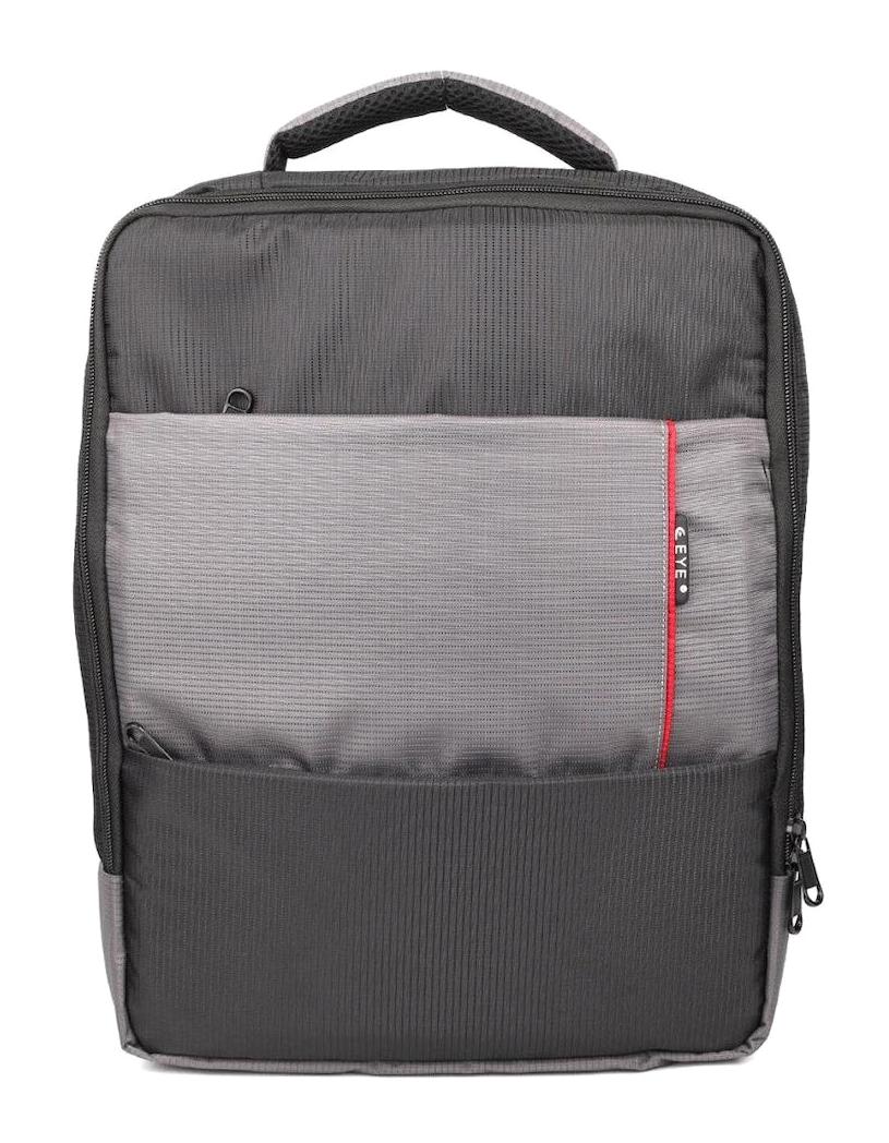 Özgür 1055 16 inç Kumaş Su Geçirmez Laptop Sırt Çantası Gri-Siyah