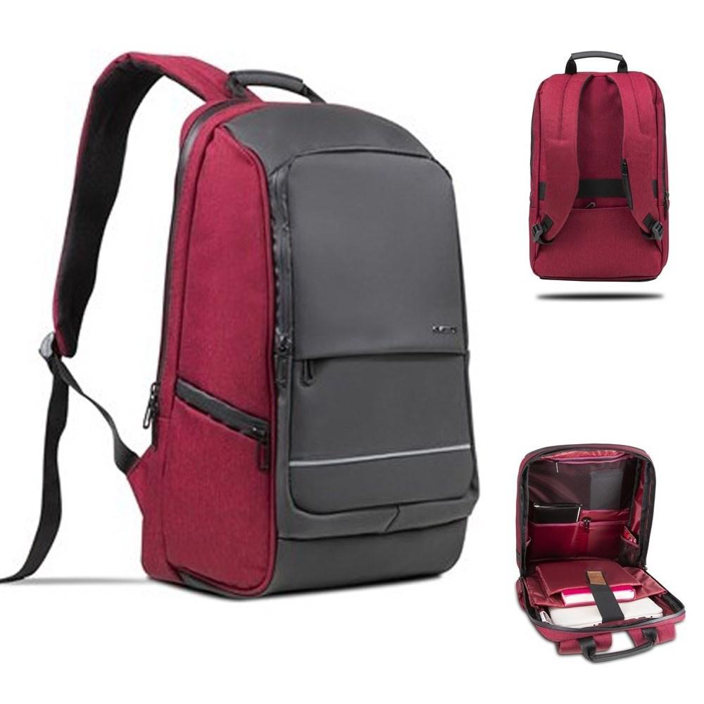Classone 15.6 inç Kumaş Su Geçirmez Laptop Sırt Çantası Bordo