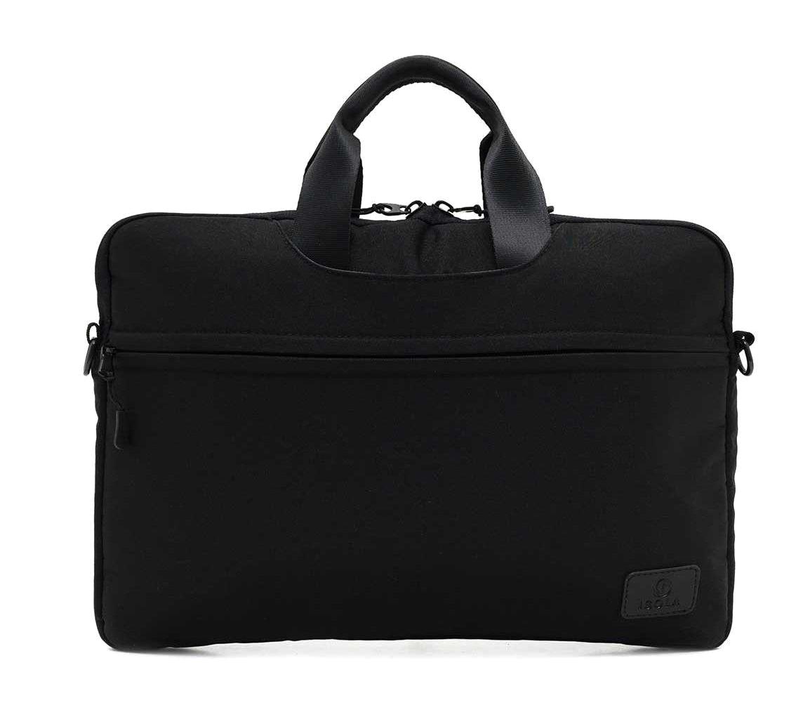 Isola 16 inç Tekstil Su Geçirmez Laptop Postacı Çantası Siyah