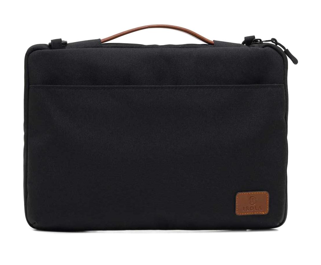Isola Wallace 13 inç Tekstil Su Geçirmez Laptop Postacı Çantası Siyah