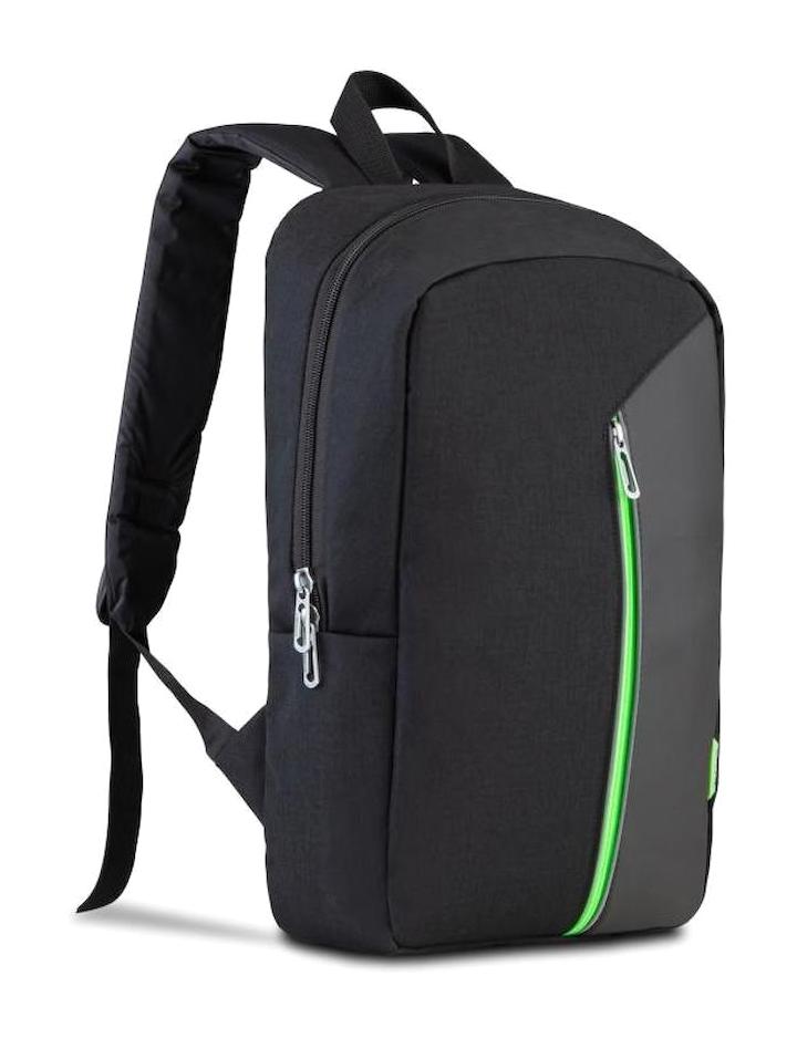 Classone 15.6 inç Kumaş Su Geçirmez Laptop Sırt Çantası Siyah-Yeşil