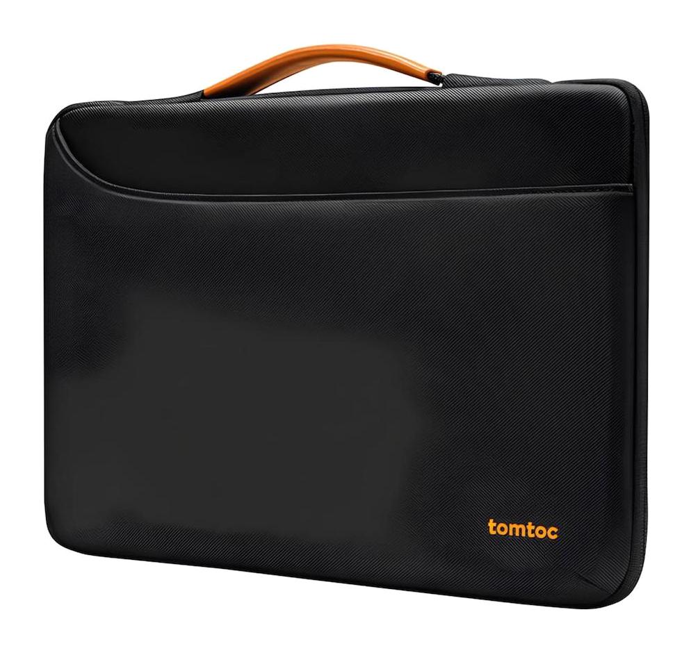 Tomtoc 14 inç Tekstil Su Geçirmez Laptop Postacı Çantası Siyah