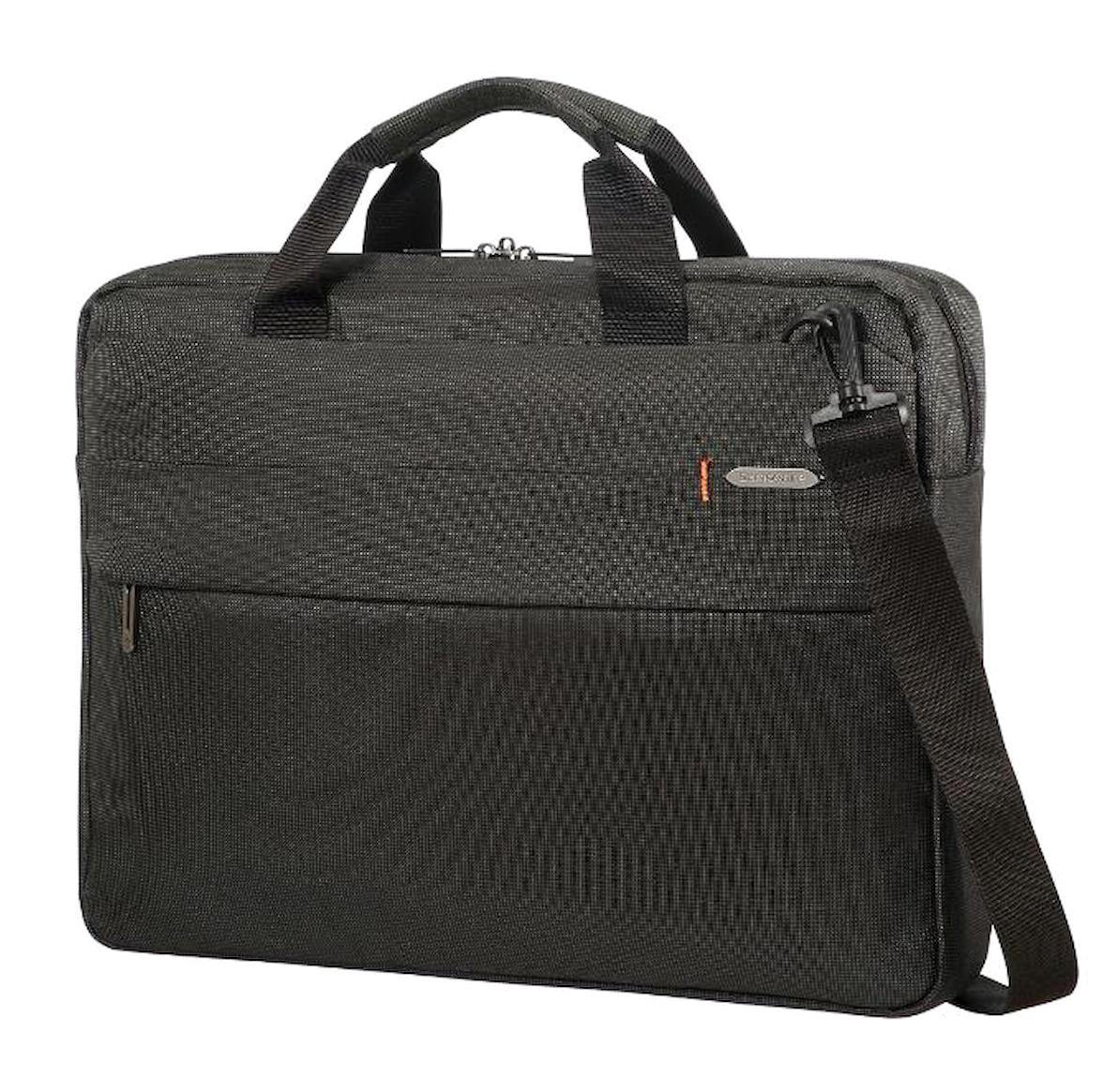 Samsonite Samsonite 15.6 inç Tekstil Su Geçirmez Laptop Postacı Çantası Siyah