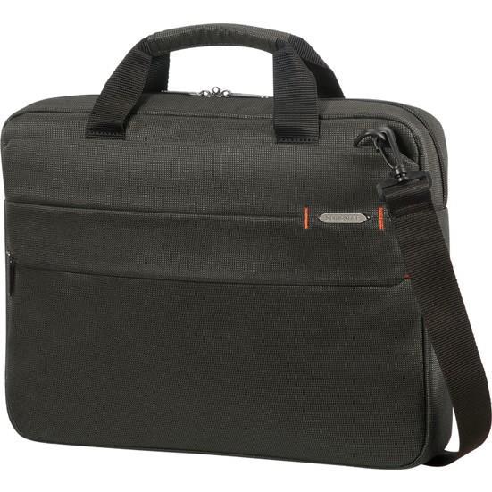 Samsonite CC8 15.6 inç Tekstil Su Geçirmez Laptop Postacı Çantası Siyah