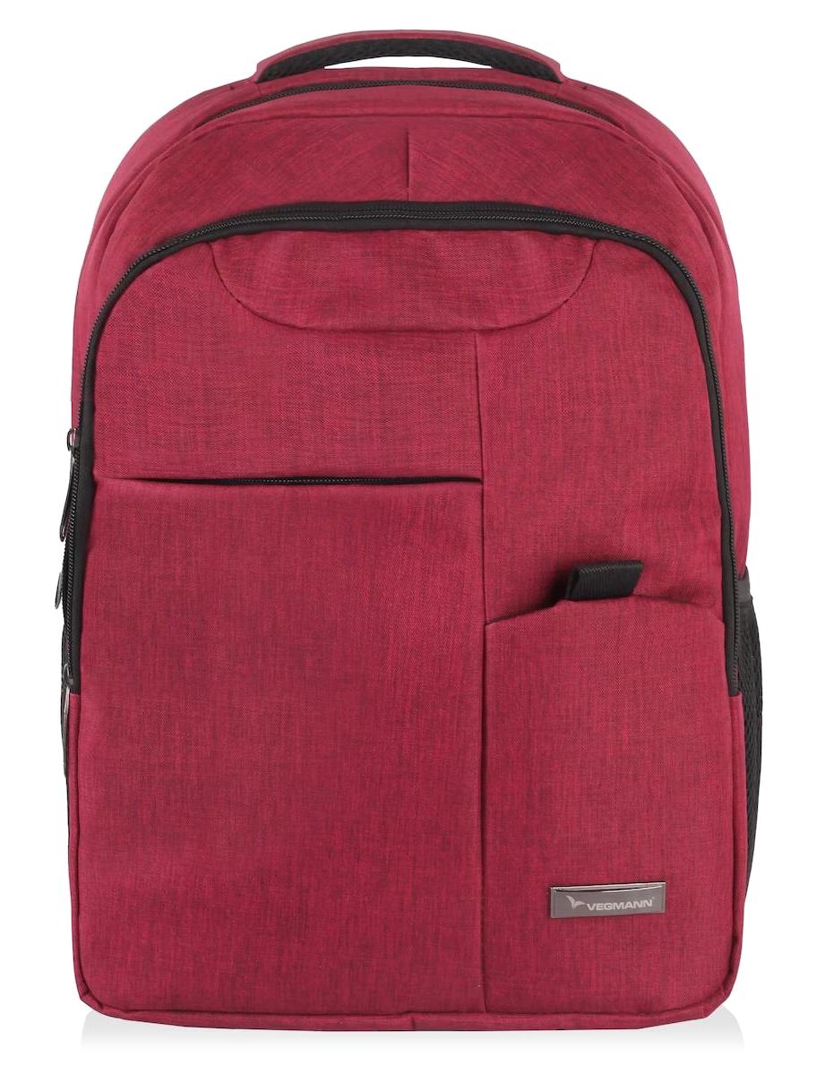 Vegmann 15.6 inç Tekstil Su Geçirmez Laptop Sırt Çantası Bordo