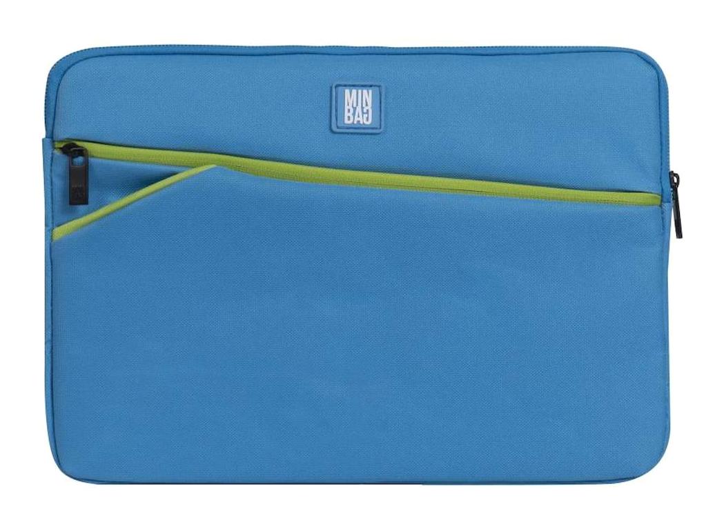 Minbag 15 inç Suni Deri Laptop El Çantası Mavi