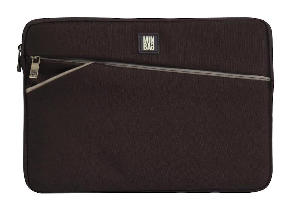 Minbag 15 inç Suni Deri Laptop El Çantası Kahverengi