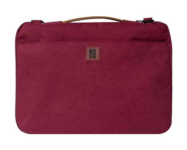 Minbag 15.6 inç Kanvas Su Geçirmez Laptop El Çantası Bordo