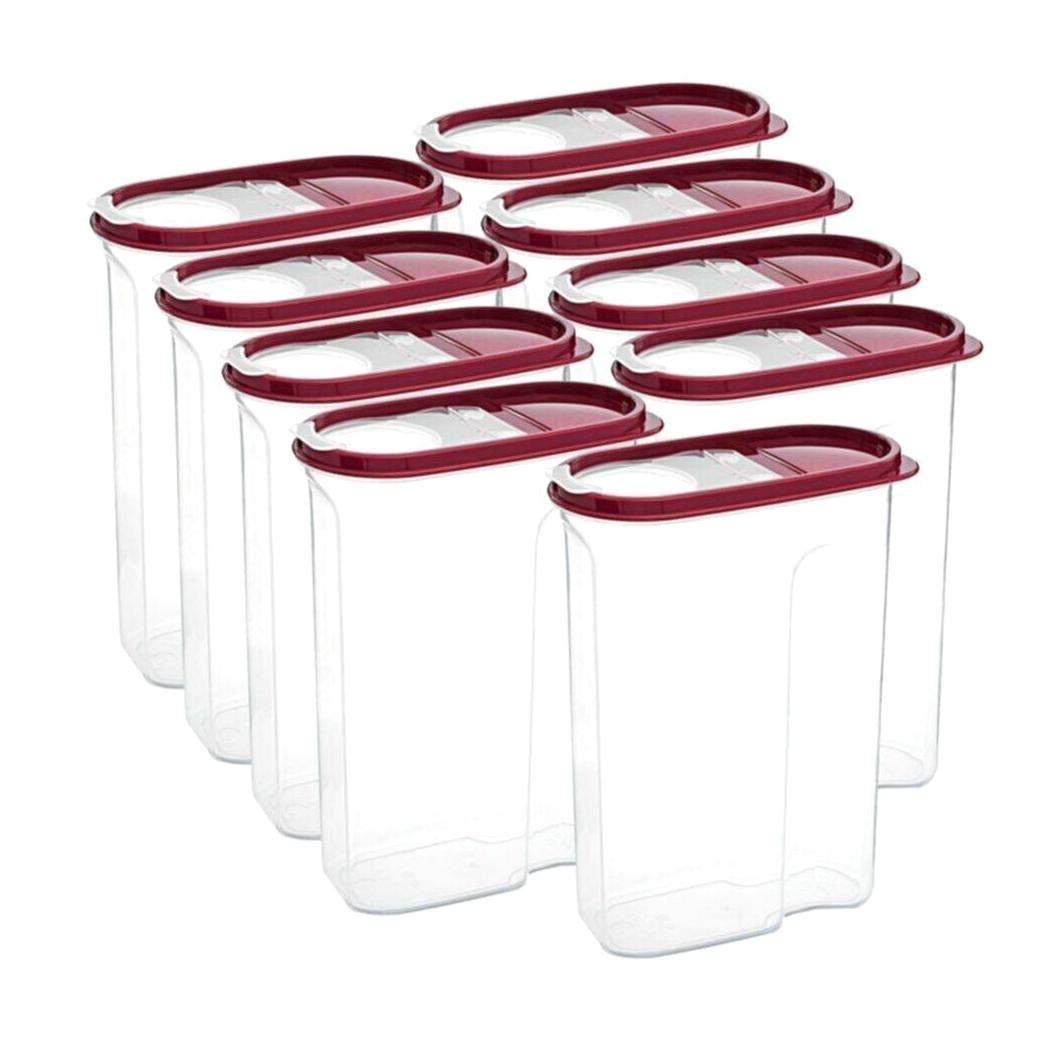 Adalinhome 18 Parça Dikdörtgen Plastik Saklama Kabı 2.5 lt