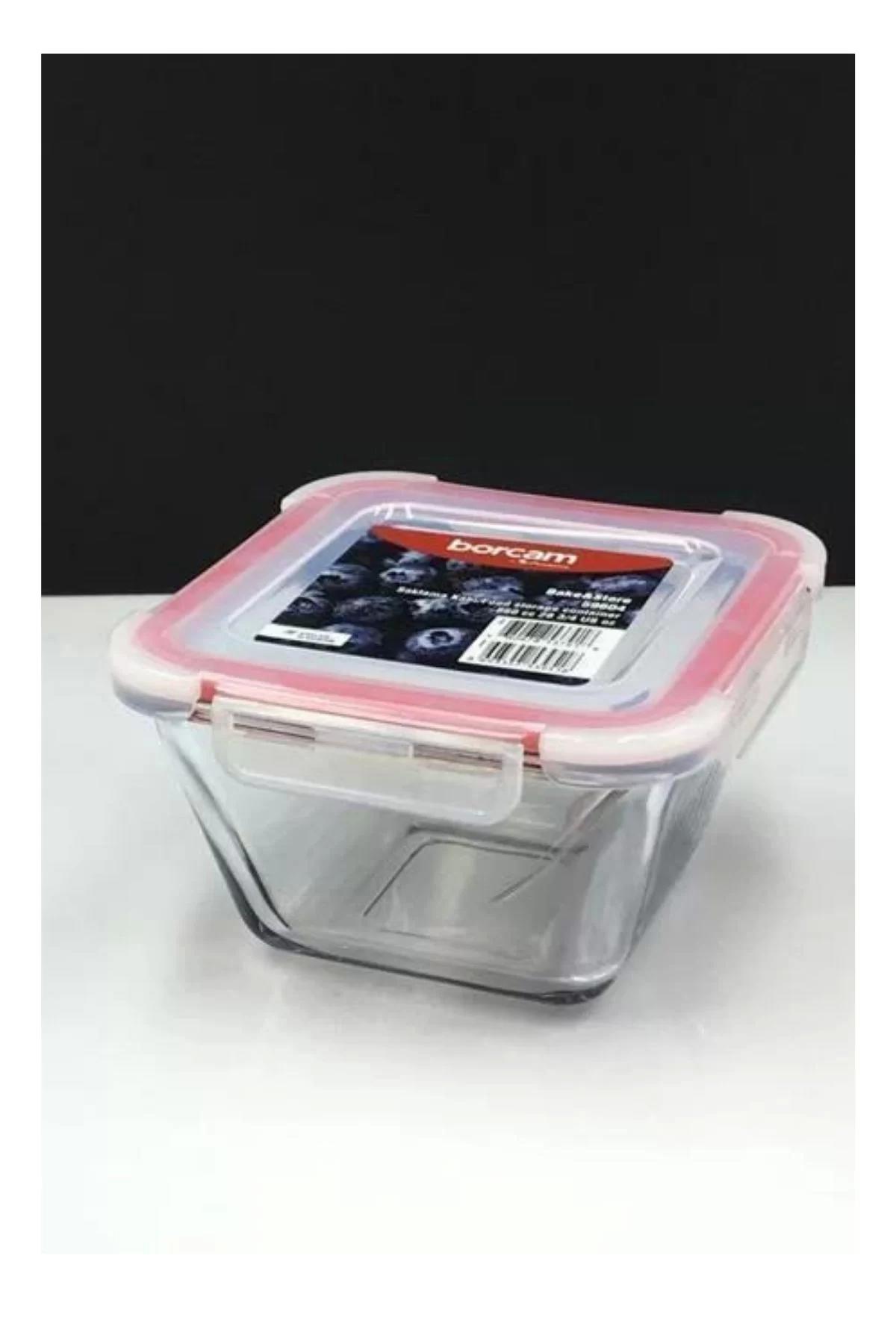 Paşabahçe 2 Parça Oval Cam Saklama Kabı 860 ml