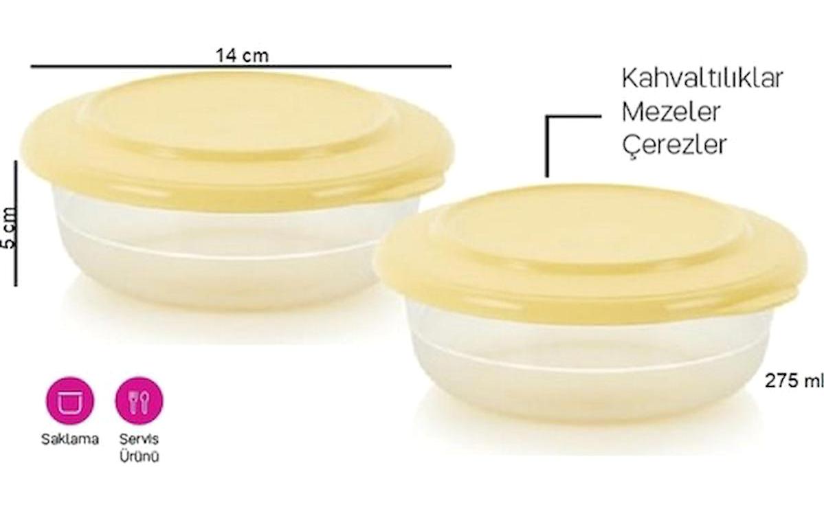 Tupperware 6 Parça Yuvarlak Plastik Saklama Kabı 275 ml