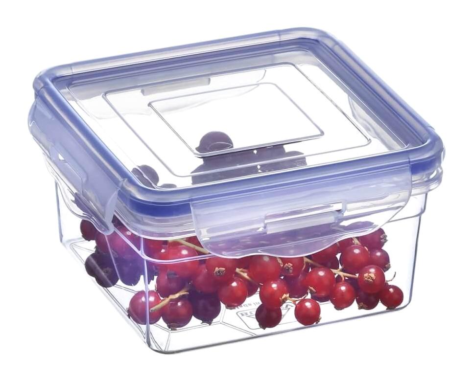 Piev 2 Parça Dikdörtgen plastik Saklama Kabı 650 ml