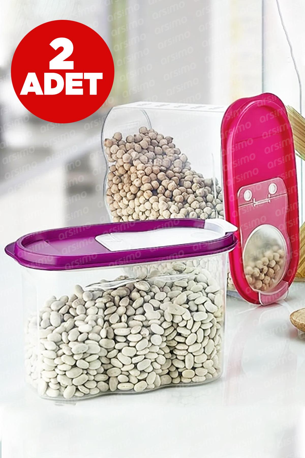 Arsimo 4 Parça Plastik Saklama Kabı 1.6 lt