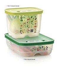 Tupperware 4 Parça Dikdörtgen Plastik Saklama Kabı 1.8 lt