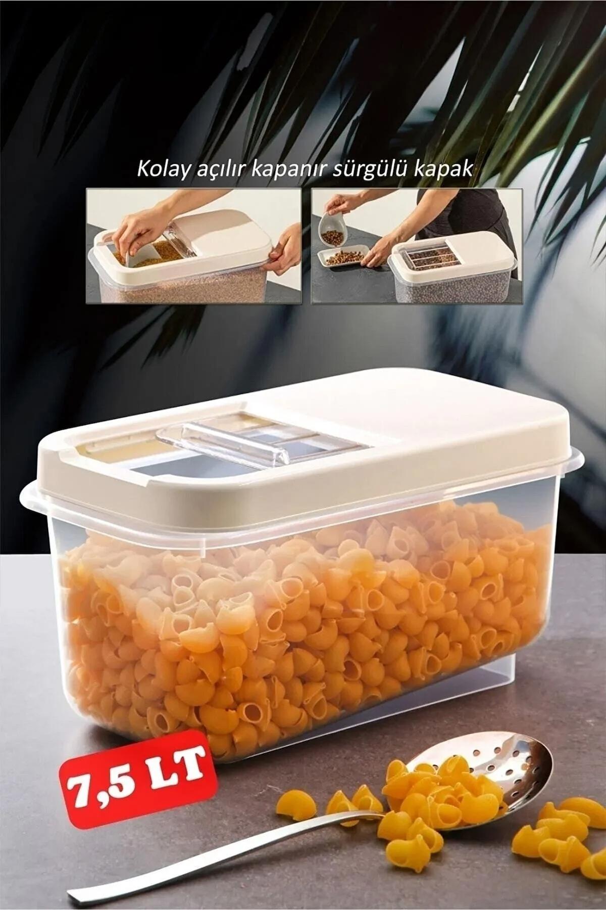 Open Home Concept 2 Parça Dikdörtgen Plastik Saklama Kabı 7.5 lt