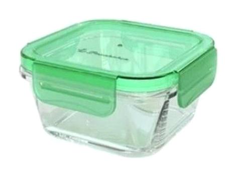 Paşabahçe 2 Parça Kare Cam Saklama Kabı 300 ml