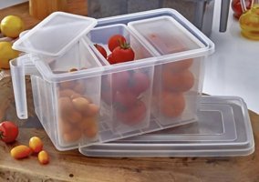 Cns Home Evet 4 Parça Dikdörtgen Plastik Saklama Kabı 8 lt