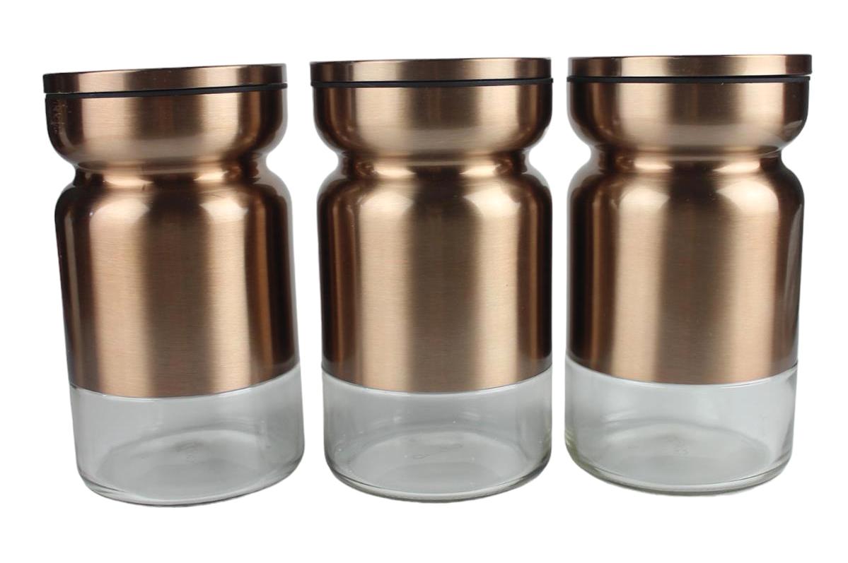 Albetto 6 Parça Yuvarlak Cam Saklama Kabı 750 ml