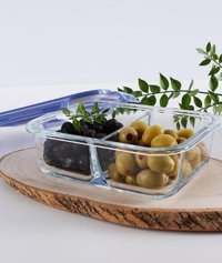 Paşabahçe Evet 4 Parça Dikdörtgen Cam Saklama Kabı 630 ml