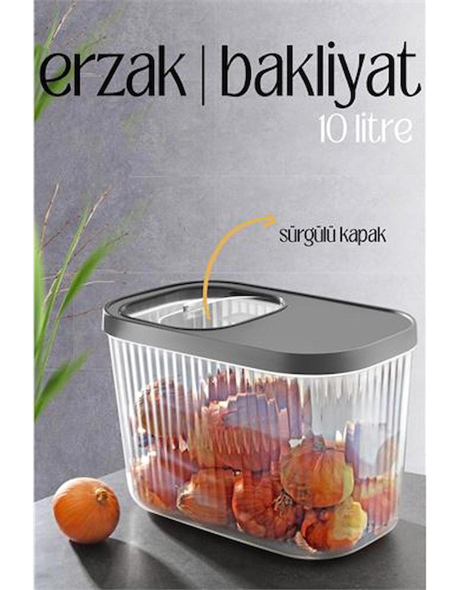 Satavala 1 Parça Dikdörtgen Plastik Saklama Kabı 10 lt