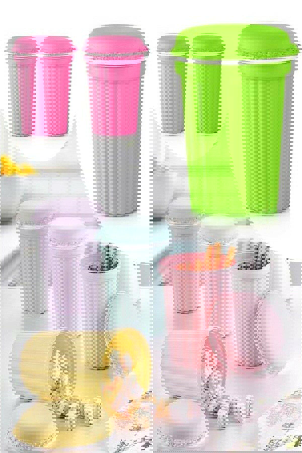 Tineke 1 Parça Oval Plastik Saklama Kabı 900 ml