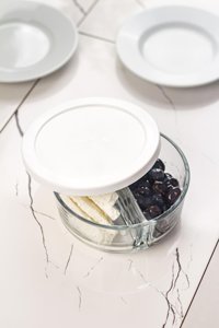 Bena Life Evet 2 Parça Yuvarlak Cam Saklama Kabı 785 ml