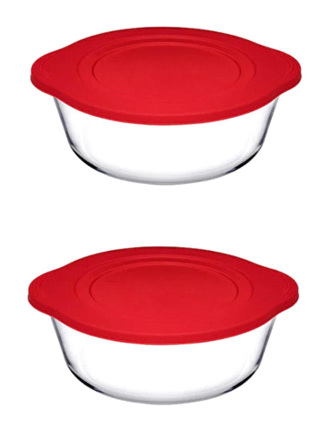 Paşabahçe 4 Parça Oval Cam Saklama Kabı 2.1 lt