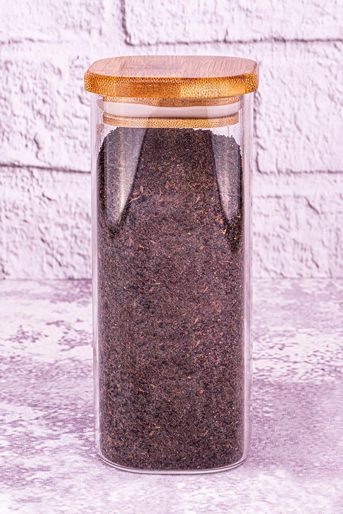 Bambum 1 Parça Kare Cam Saklama Kabı 350 ml