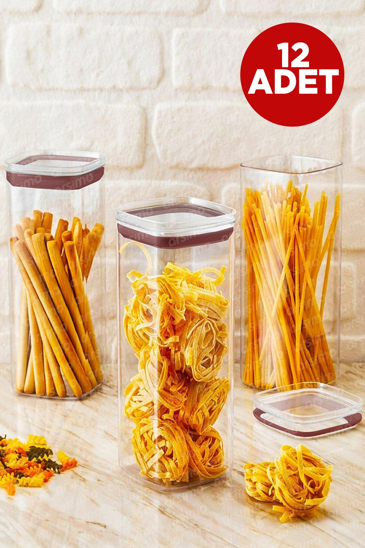 Arsimo 24 Parça Kare Akrilik Saklama Kabı 2.1 lt