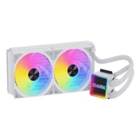 Dark Freezer W247W 2025 Edition 240mm 2x12cm FRGB LED Fan + Pompa, 250W TDP, LGA1700 - AM5 Uyumlu Beyaz Sıvı Soğutma Sistemi (DKCCW247W)
