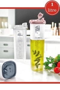 Flora 2 Parça Dikdörtgen plastik Saklama Kabı 1 lt