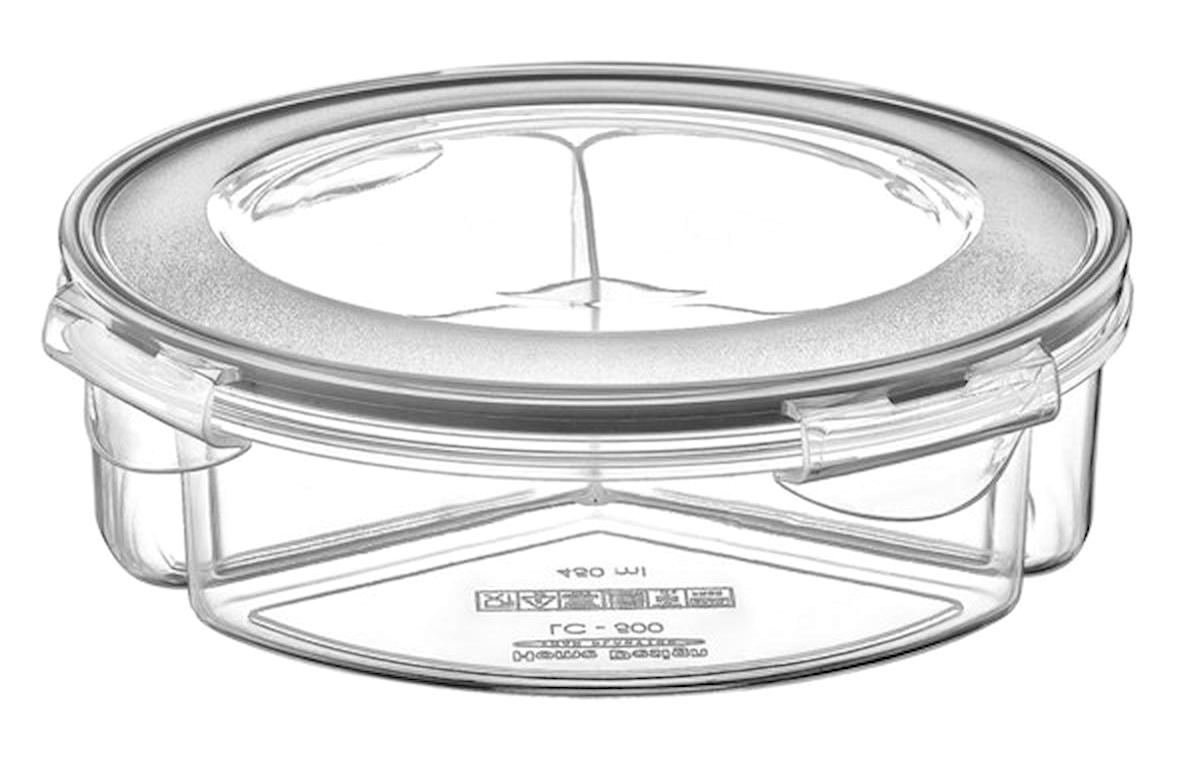 Acousticworld Evet 2 Parça Yuvarlak Plastik Saklama Kabı 1.35 lt