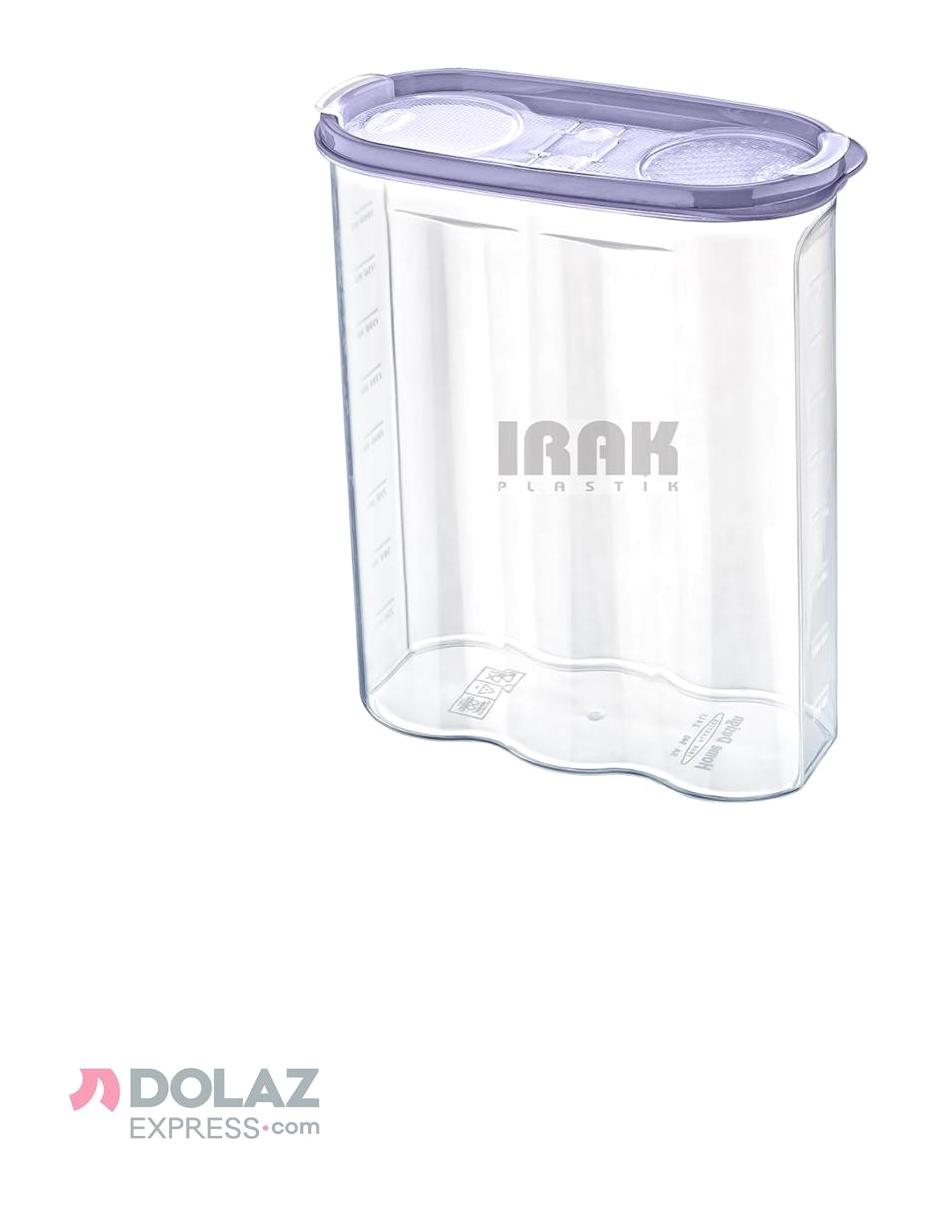 Plastart 2 Parça Dikdörtgen Plastik Saklama Kabı 2.4 lt