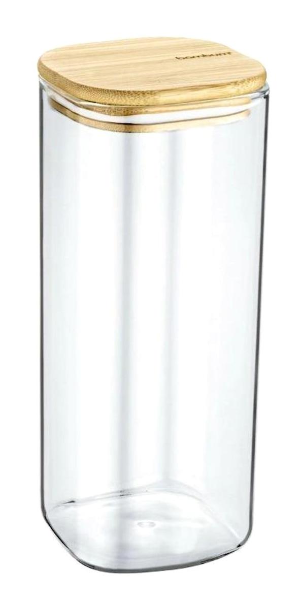 Bambum 2 Parça Kare Cam Saklama Kabı 1.5 lt