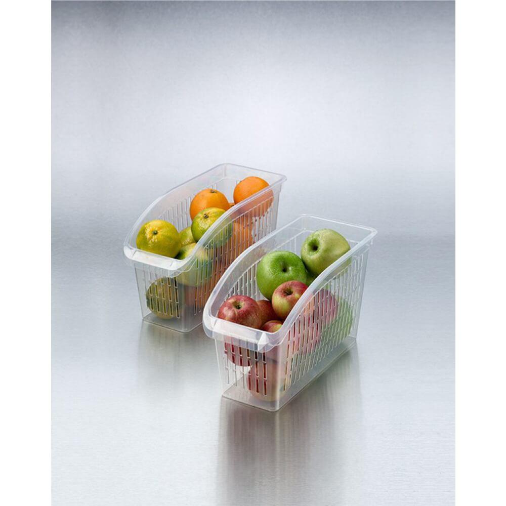 Piev 2 Parça Yuvarlak Plastik Saklama Kabı