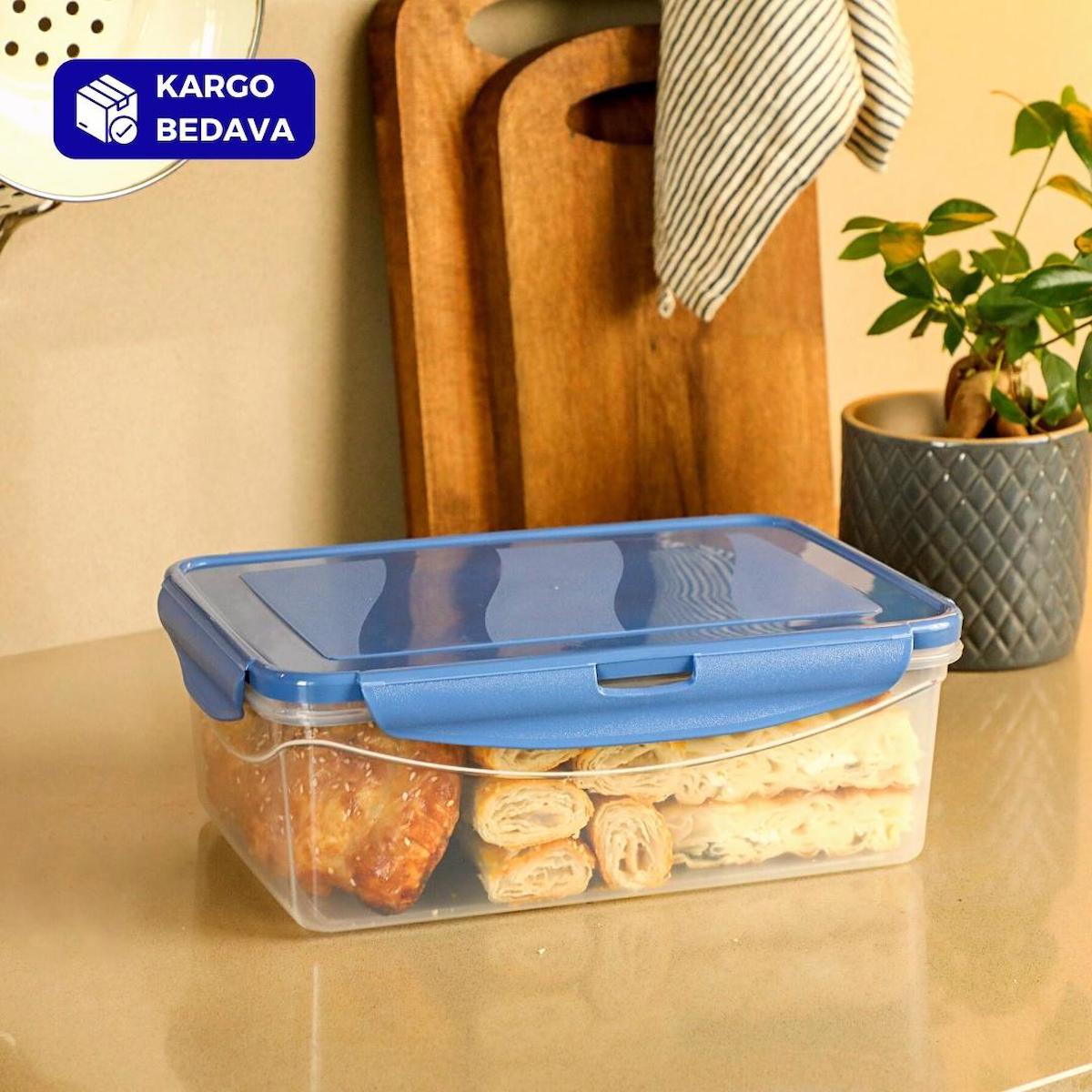 Sarkap 2 Parça Dikdörtgen Plastik Saklama Kabı 2.6 lt