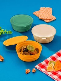 Almıtal 6 Parça Yuvarlak Plastik Saklama Kabı 400 ml