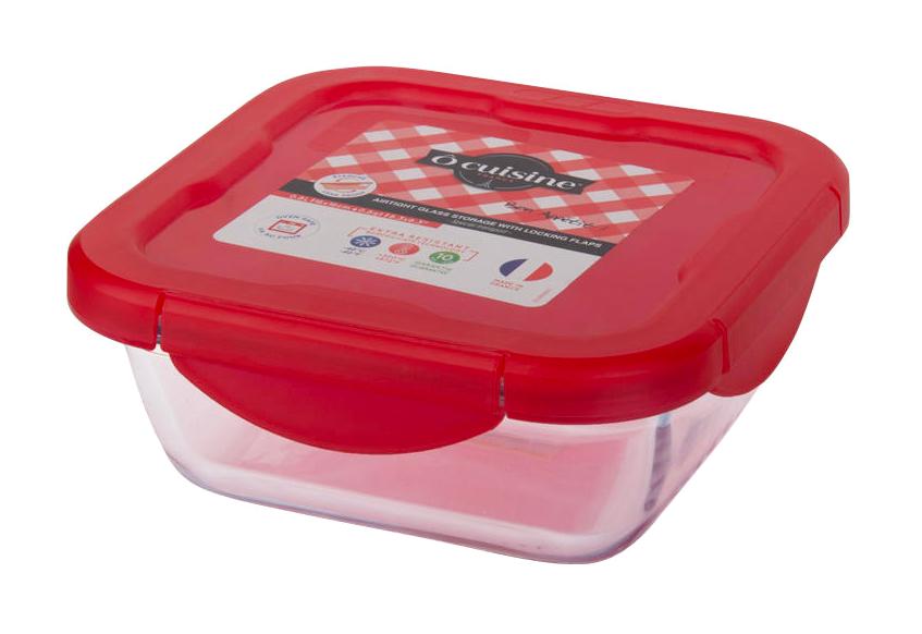 Ocuısıne 2 Parça Kare Cam Saklama Kabı 800 ml