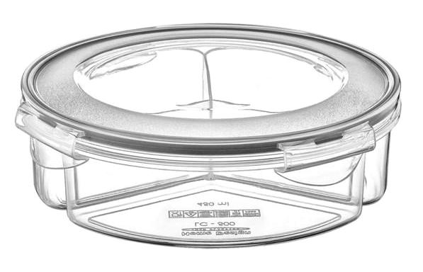 Bebtaş Evet 2 Parça Yuvarlak Plastik Saklama Kabı 1.35 lt