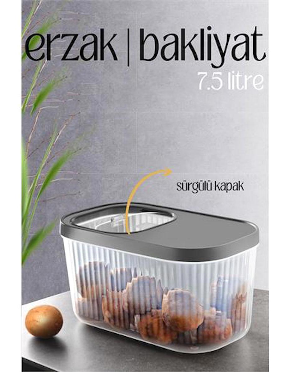 Oqann 2 Parça Dikdörtgen Plastik Saklama Kabı 7.5 lt