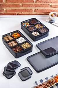 Muyika Evet 14 Parça Dikdörtgen Plastik Saklama Kabı 3.5 lt
