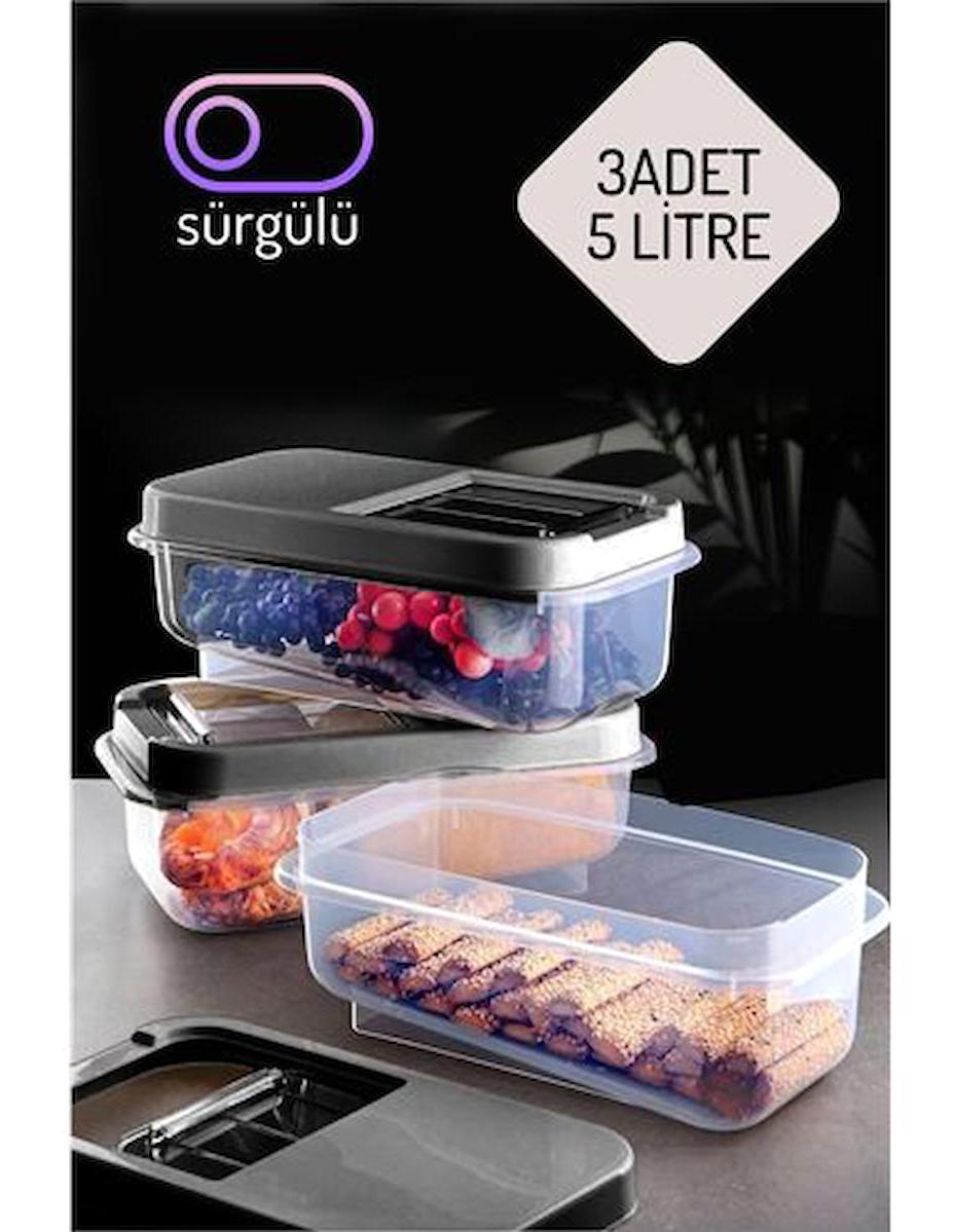 Transformacion 1 Parça Dikdörtgen Plastik Saklama Kabı 5 lt