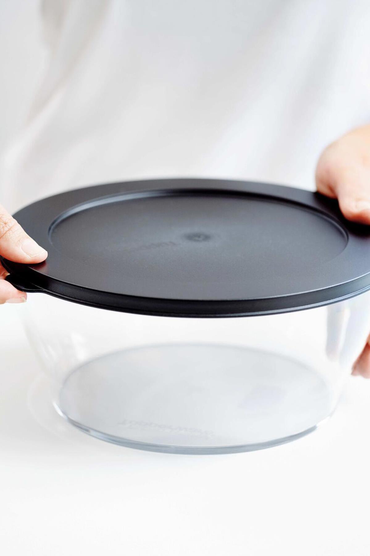 Tupperware 2 Parça Yuvarlak Cam Saklama Kabı 2.4 lt