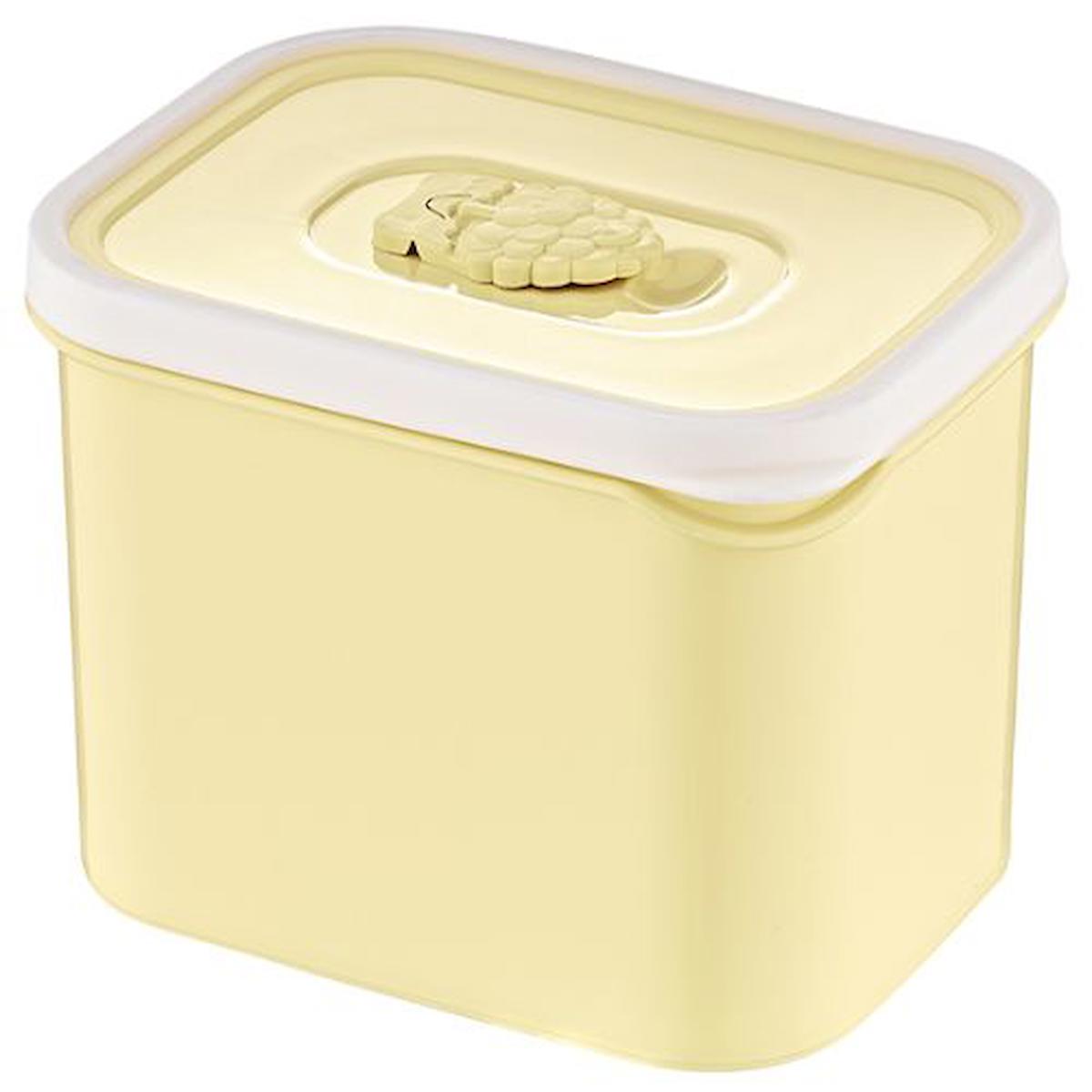 Nova Store 2 Parça Kare Plastik Saklama Kabı 1.6 lt