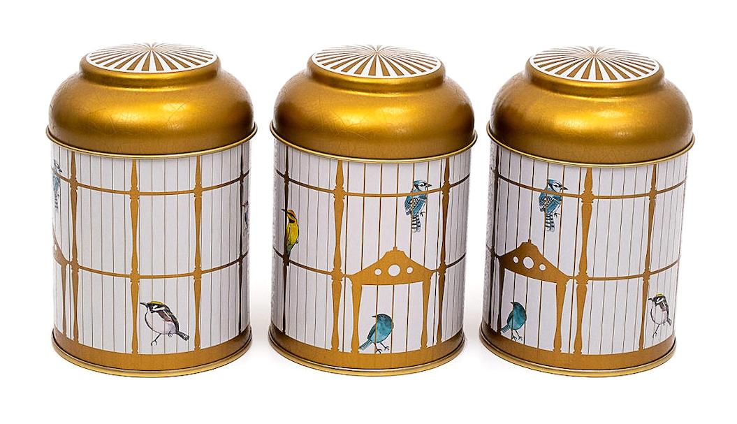 Evle 6 Parça Yuvarlak Metal Saklama Kabı 375 ml