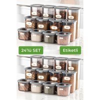 Vienev 24 Parça Dikdörtgen plastik Saklama Kabı 1.4 lt