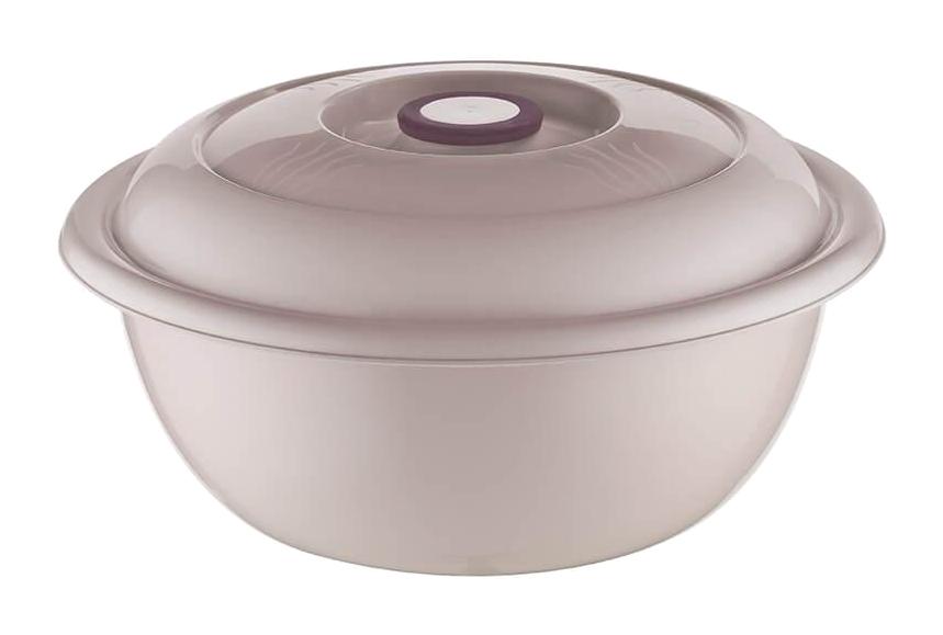 Piev 2 Parça Yuvarlak plastik Saklama Kabı 12 lt